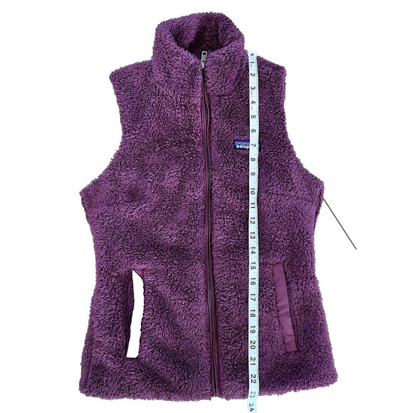 Patagonia Los Gatos Fleece Teddy Vest Purple Plum Women's XS - Picture 6 of 7